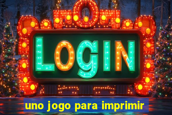 uno jogo para imprimir